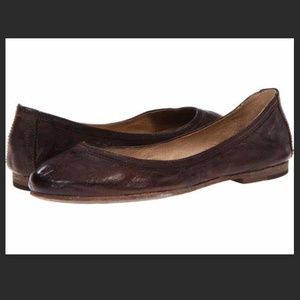 Frye Carson Ballet Flats (8.5)- Dark Brown